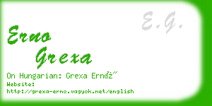 erno grexa business card